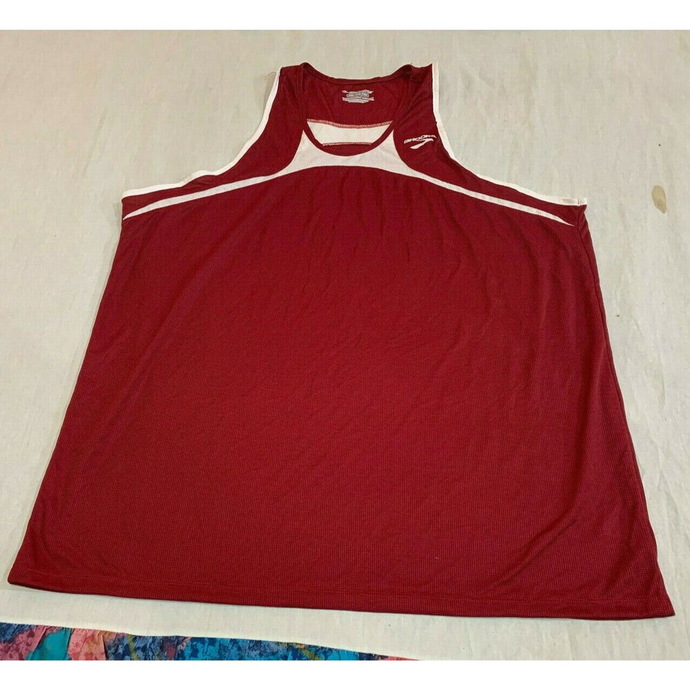 NWOT BROOKS EQUILIBRIUM MENS ATHLETIC RACERBACK SLEEVELESS SHIRT SIZE XXL